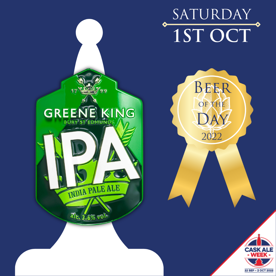 Beer of the Day 10 Greene King IPA Cask Ale Week 2023